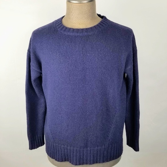 J. CREW- Mens Medium Crewneck Sweater- Super Soft- Blue - Picture 1 of 7